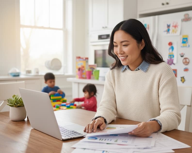 People doing finances